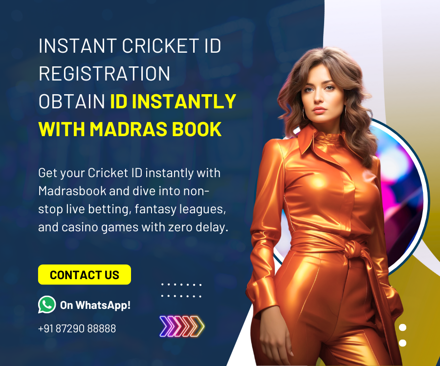 Instant Cricket id registration on Madrasbook
