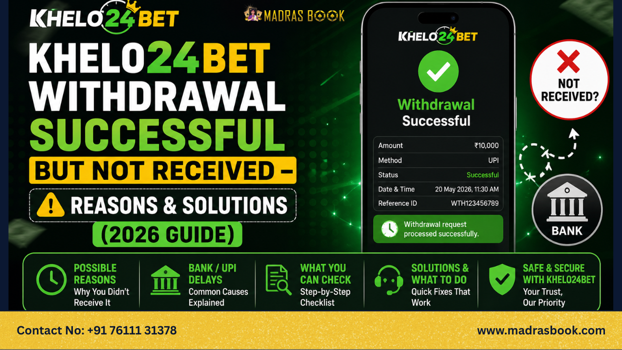 Khelo24Bet Withdrawal Successful But Not Received